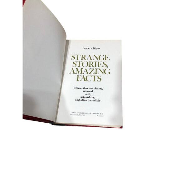 Strange Stories Amazing Facts Stranger than Fiction Hardcover Readers Digest - Picture 7 of 10